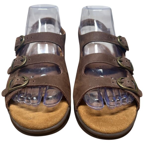SAS Tri II Women's 7 Brown Suede Sandal Tripad Comfort Adjustable Shoe Strappy - Picture 8 of 12